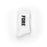 FORE Athletic Socks - White